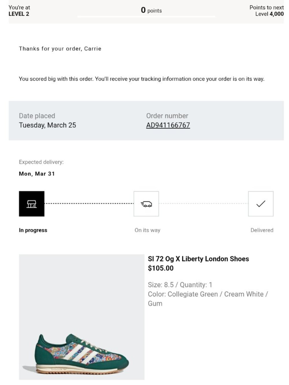 Size 8.5 - Liberty London x adidas SL72 OG Floral Embroidery W - Picture 8 of 8